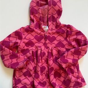 Circo Pink and Purple Heart Hooded Jacket